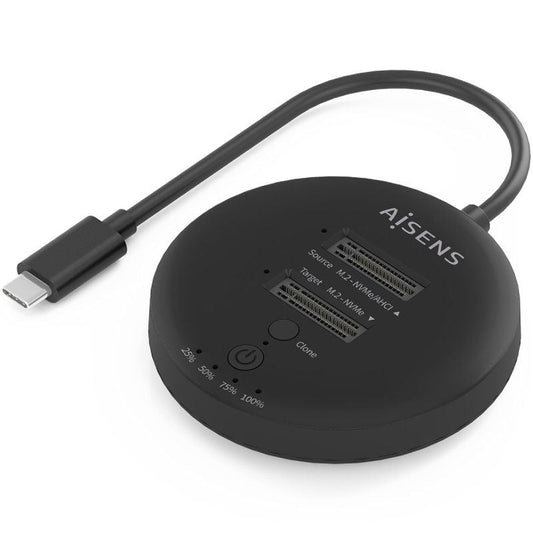 Dock USB 3.2 Gen2 Tipo-C para SSD M.2 NVMe Aisens ASDS-2M2N05-BK
Gris