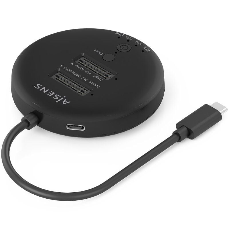 Dock USB 3.2 Gen2 Tipo-C para SSD M.2 NVMe Aisens ASDS-2M2N05-BK
Gris