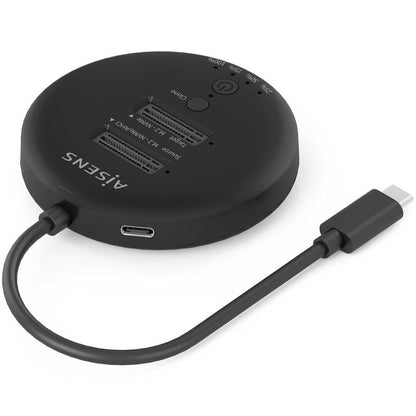 Dock USB 3.2 Gen2 Tipo-C para SSD M.2 NVMe Aisens ASDS-2M2N05-BK
Gris