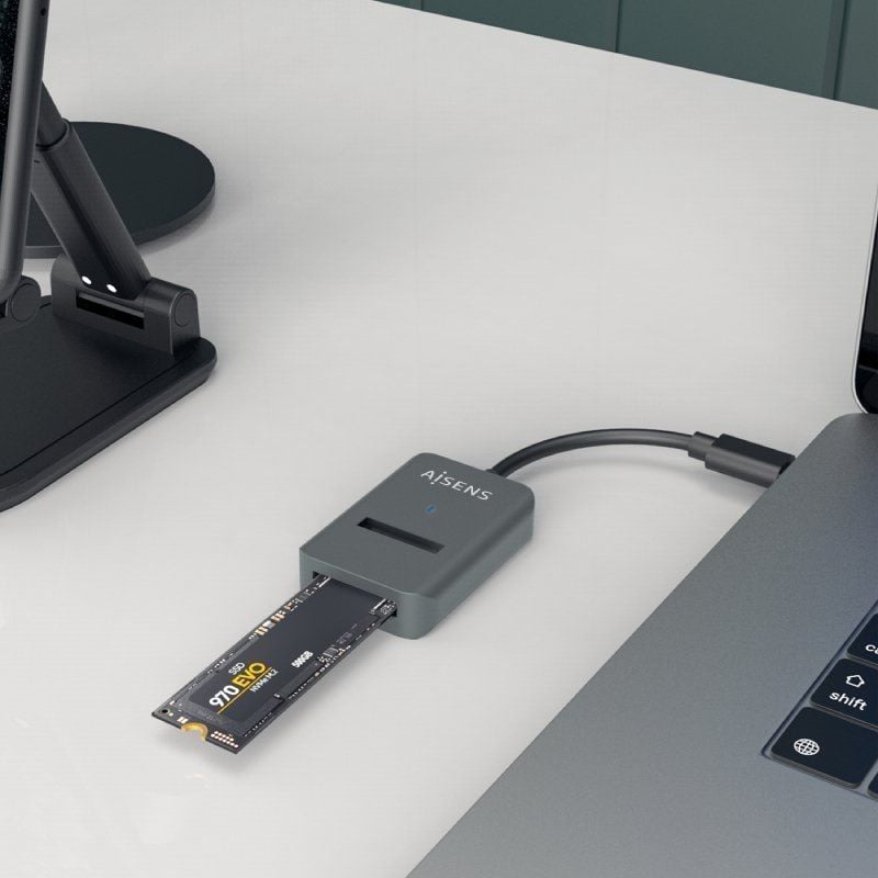 Dock USB Tipo-C para SSD M2 SATA/NVMe Aisens ASUC-M2D012-GR
Gris