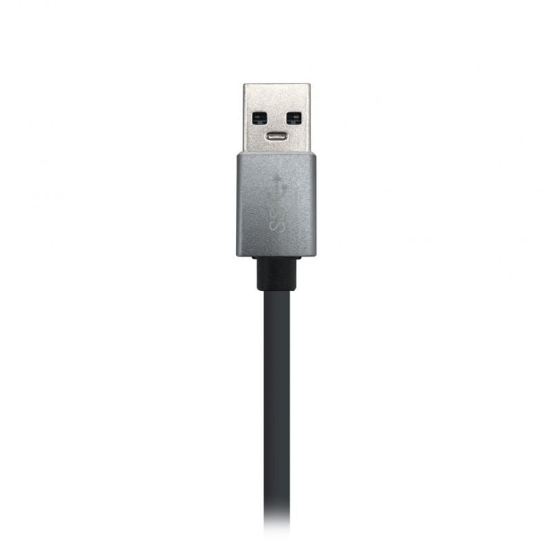 Aisens Conversor USB 3.0 Ethernet + 3 usb3.0 gris
