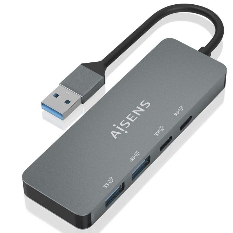 Hub USB 3.2 Aisens A106-0696
2xUSB
2xUSB Tipo-C
Gris