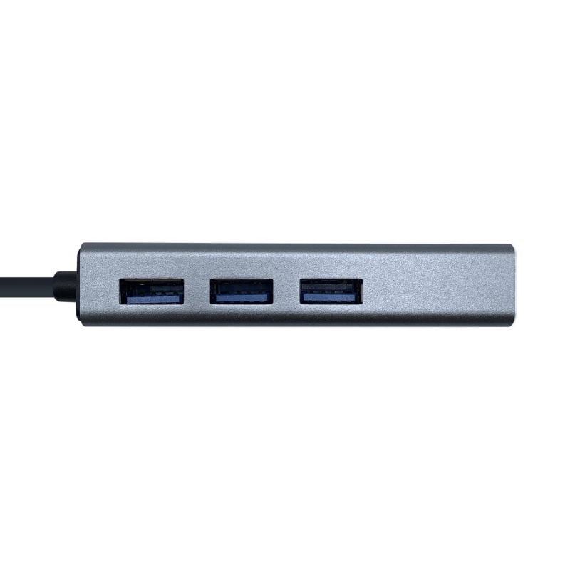 Hub USB Tipo-C Aisens A109-0396
3xUSB
1xRJ45
Gris