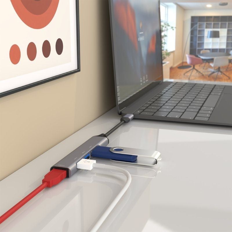 Hub USB Tipo-C Aisens A109-0541
4xUSB