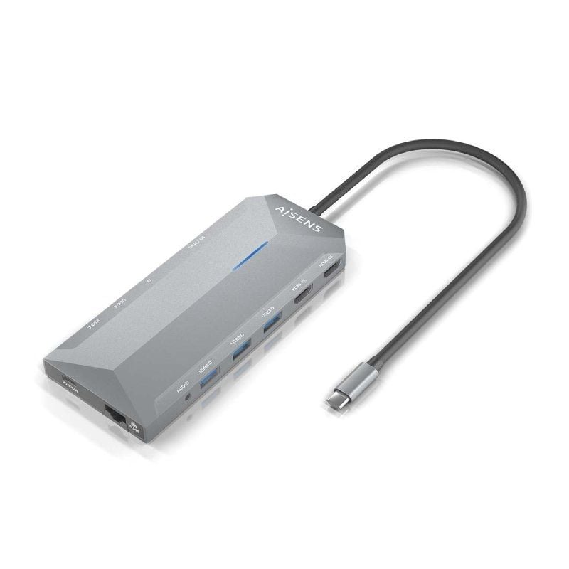 Docking USB Tipo-C Aisens ASUC-12P005-GR
2xHDMI 4K
3xUSB
2xUSB Tipo-C
1xRJ45
1xAudio
1xLector Tarjetas
1x Jack
1xUSB Tipo-C PD
Gris