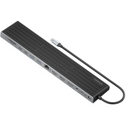Docking USB Tipo-C Aisens ASUC-13P042-GR
2xUSB Tipo-C
1xUSB Tipo-C PD
2xUSB
2xHDMI
1xDisplayPort
1xLector de Tarjetas
1xJack 3.5mm
1xRJ45/Gris