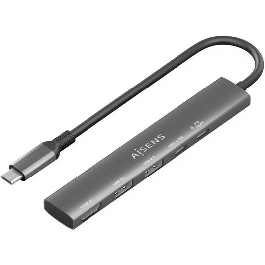Docking USB Tipo-C Aisens ASUC-5P022-GR
1xHDMI 4K
2xUSB
1xUSB Tipo-C
1xUSB Tipo-C PD
Gris