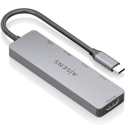 Docking USB Tipo-C Aisens ASUC-5P028-GR
1xHDMI 4K
2xUSB
2xUSB Tipo-C
1xUSB Tipo-C PD
Gris