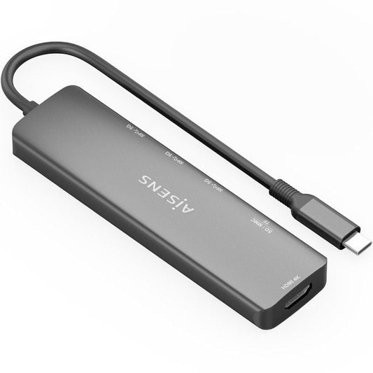 Docking USB Tipo-C Aisens ASUC-6P024-GR
1xHDMI 4K
3xUSB
1xLector Tarjetas
Gris