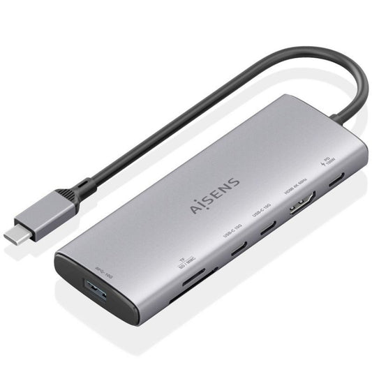 Docking USB Tipo-C Aisens ASUC-7P031-GR
1xHDMI 4K
1xUSB
2xUSB Tipo-C
1xLector Tarjetas
1xUSB Tipo-C PD
Gris