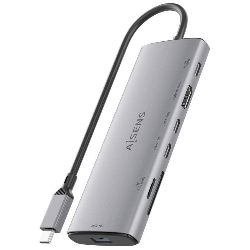 Docking USB Tipo-C Aisens ASUC-7P031-GR
1xHDMI 4K
1xUSB
2xUSB Tipo-C
1xLector Tarjetas
1xUSB Tipo-C PD
Gris