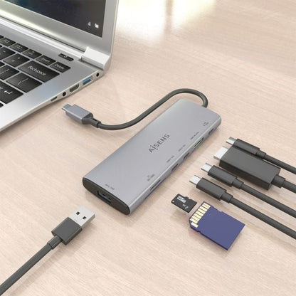 Docking USB Tipo-C Aisens ASUC-7P031-GR
1xHDMI 4K
1xUSB
2xUSB Tipo-C
1xLector Tarjetas
1xUSB Tipo-C PD
Gris