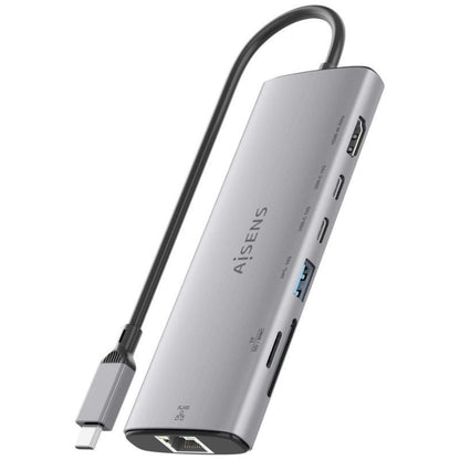 Docking USB Tipo-C Aisens ASUC-7P032-GR
1xHDMI 4K
1xUSB
2xUSB Tipo-C
1xRJ45
1xLector Tarjetas
Gris