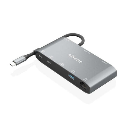 Docking USB Tipo-C Aisens ASUC-8P010-GR
1xHDMI 4K
1xVGA
2xUSB
1xRJ45
2xUSB Tipo-C
1xUSB Tipo-C PD
Gris