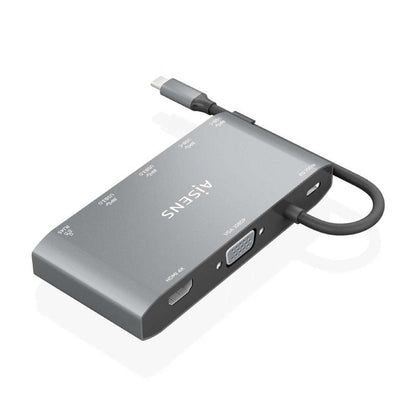 Docking USB Tipo-C Aisens ASUC-8P010-GR
1xHDMI 4K
1xVGA
2xUSB
1xRJ45
2xUSB Tipo-C
1xUSB Tipo-C PD
Gris