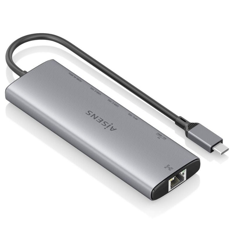 Docking USB Tipo-C Aisens ASUC-8P033-GR
1xHDMI 4K
1xUSB
2xUSB Tipo-C
1xRJ45
1xLector Tarjetas
1xUSB Tipo-C PD
Gris