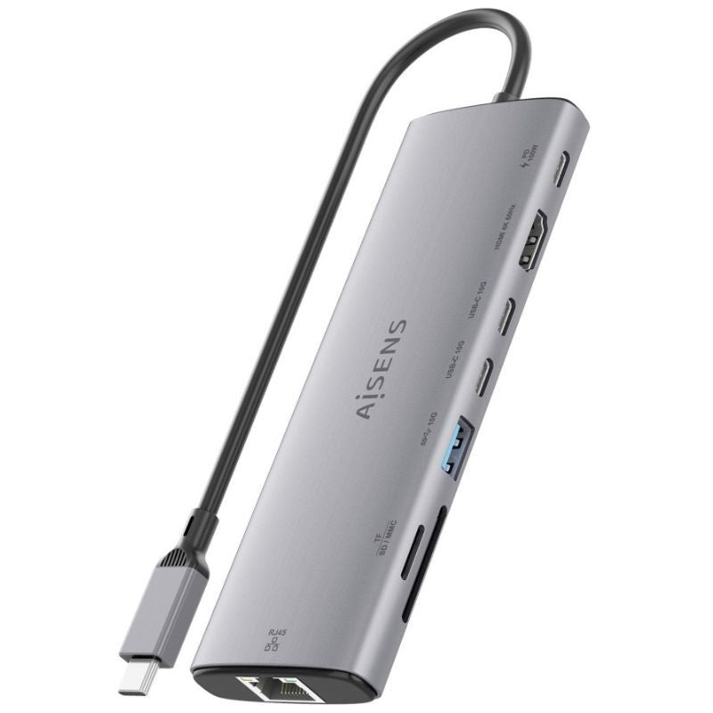 Docking USB Tipo-C Aisens ASUC-8P033-GR
1xHDMI 4K
1xUSB
2xUSB Tipo-C
1xRJ45
1xLector Tarjetas
1xUSB Tipo-C PD
Gris