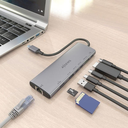Docking USB Tipo-C Aisens ASUC-8P033-GR
1xHDMI 4K
1xUSB
2xUSB Tipo-C
1xRJ45
1xLector Tarjetas
1xUSB Tipo-C PD
Gris