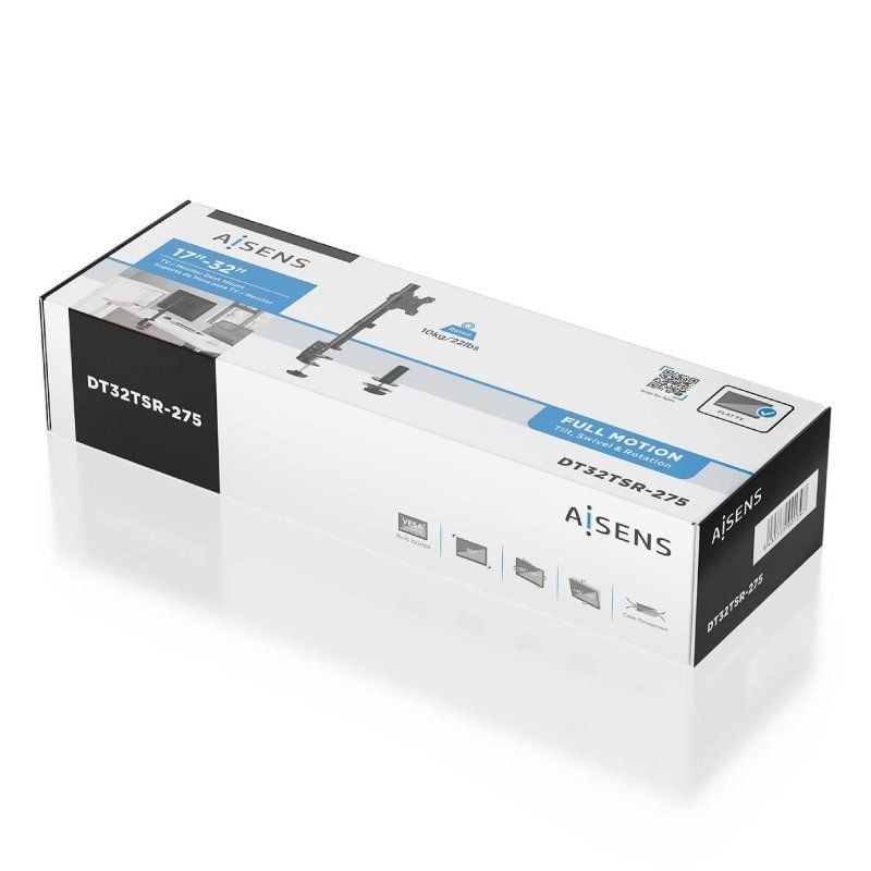 Soporte de Mesa para Monitor Aisens DT32TSR-275
Giratorio
Inclinable
hasta 10kg