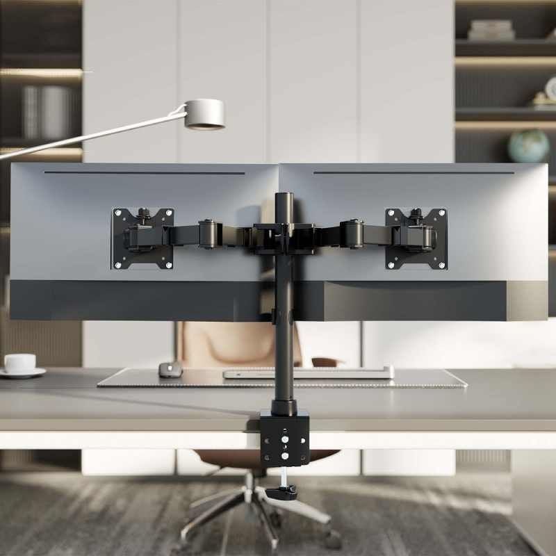 Soporte de Mesa para 2 Monitores Aisens DT35TSR-359
Giratorio
Inclinable
 hasta 20kg