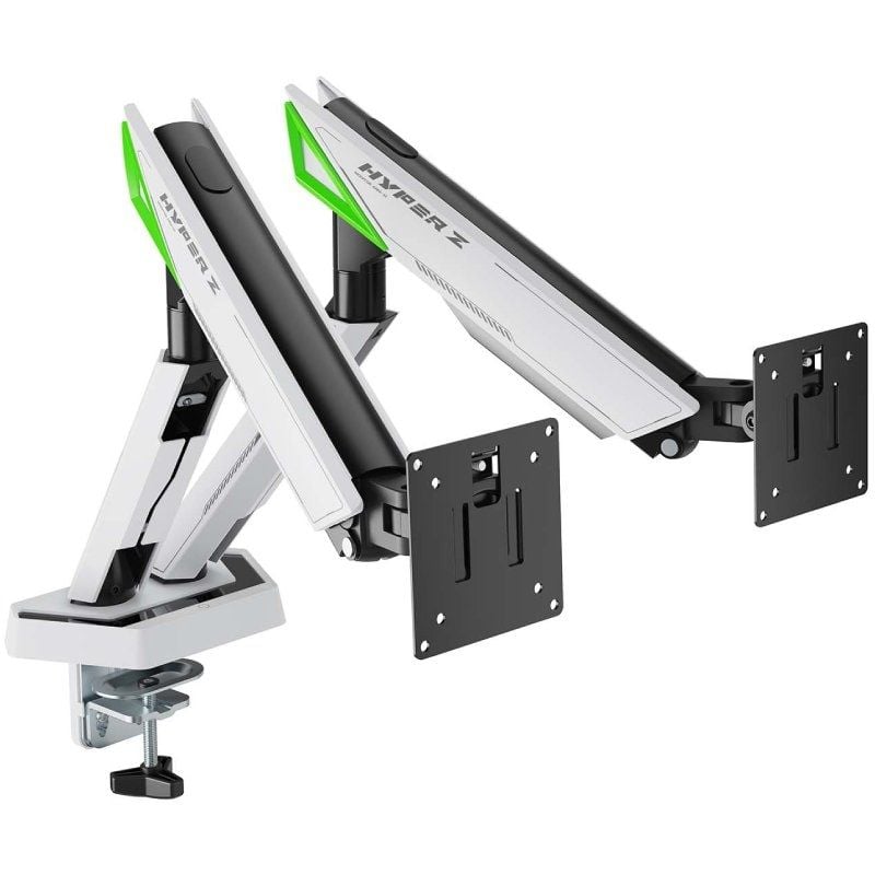 Soporte de Mesa Gaming con Contrapeso para 2 Monitores Aisens DT38TSR-345
Giratorio
Inclinable
hasta 16kg