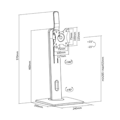 Soporte de Sobremesa para Monitor Aisens DT32TSR-063
Giratorio
Inclinable
hasta 7kg
