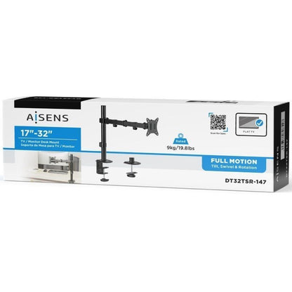 Soporte de Mesa para Monitor y TV Aisens DT32TSR-147
Giratorio
Inclinable
hasta 9kg