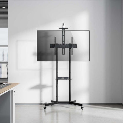 Soporte de Suelo Inclinable con Ruedas
Soporte de Cámara Aisens FT70TE-335 para TV 37"-70"
hasta 45kg