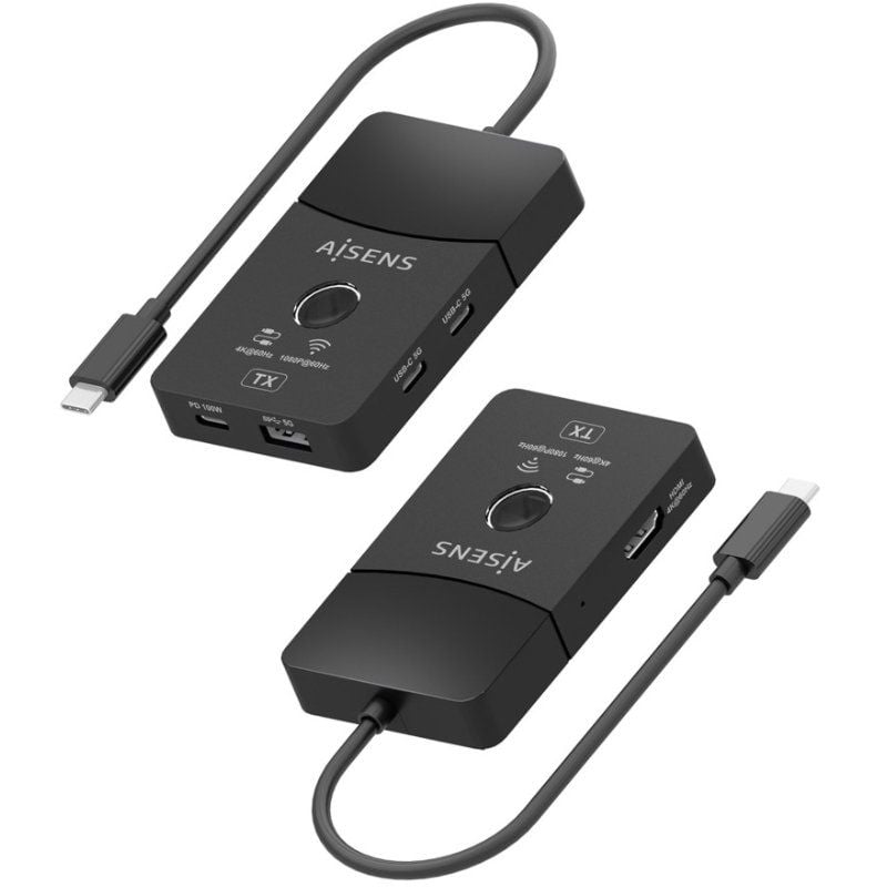 Adaptador/Transmisor de vídeo inalámbrico USB Tipo-C - HDMI Aisens ASWL-H2KDC30M05-BK
100W