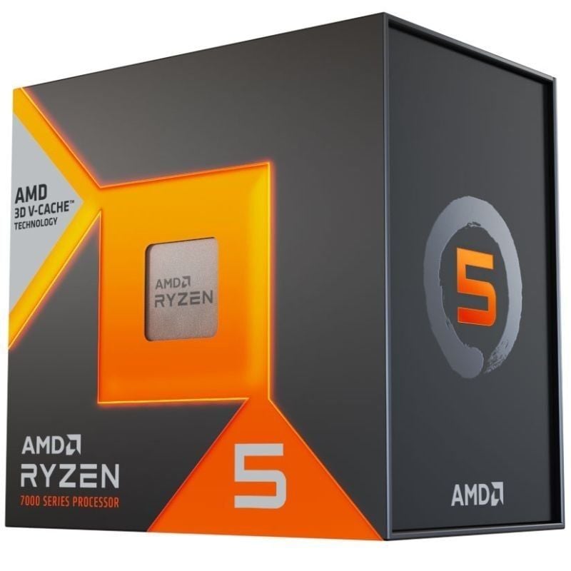 AMD RYZEN 5 7500X3D 4.5G 102M 6C AM5 BOX Sin Venti