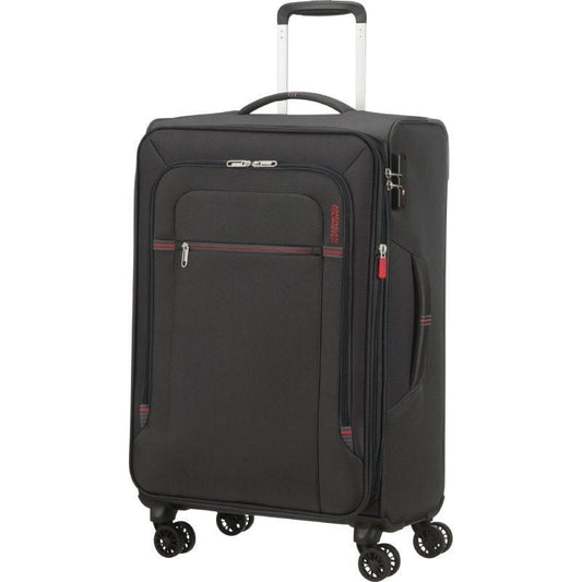 Maleta Mediana American Tourister Crosstrack Spinner Expansible 67cm
67.5x42x27.5cm
4 Ruedas
Gris y Rojo