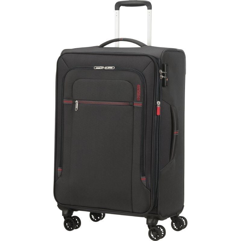Maleta Mediana American Tourister Crosstrack Spinner Expansible 67cm
67.5x42x27.5cm
4 Ruedas
Gris y Rojo