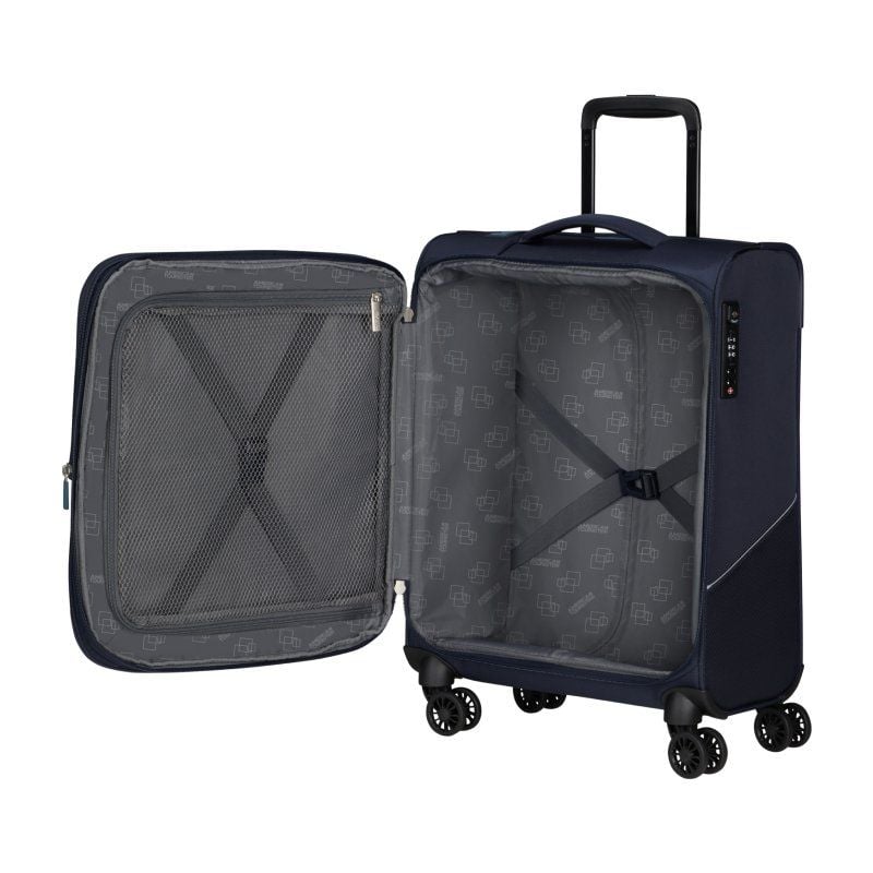Maleta de Cabina American Tourister SummerRide Spinner 55cm
55x40x23cm
4 Ruedas
Azul Marino