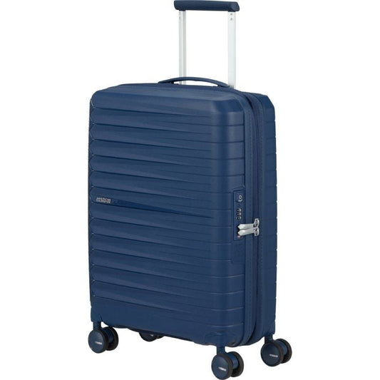 Maleta de Cabina American Tourister FastForward Spinner Expansible 55cm
55x40x23cm
4 Ruedas
Azul Marino