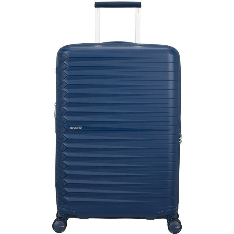 Maleta Mediana American Tourister FastForward Spinner Expansible 68cm
68x46x30cm
4 Ruedas
Azul Marino