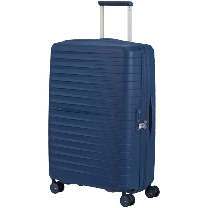 Maleta Mediana American Tourister FastForward Spinner Expansible 68cm
68x46x30cm
4 Ruedas
Azul Marino