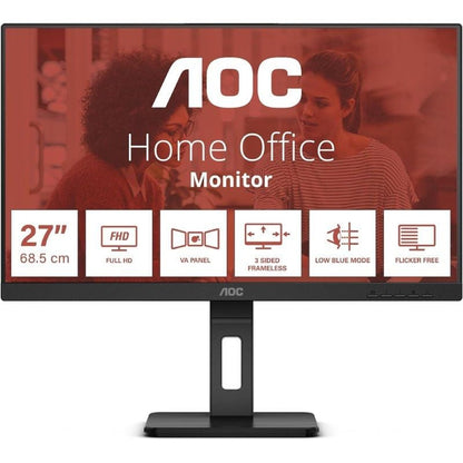 Monitor Profesional AOC 27E3QAF 27"
Full HD
Multimedia
Regulable en altura
Negro
