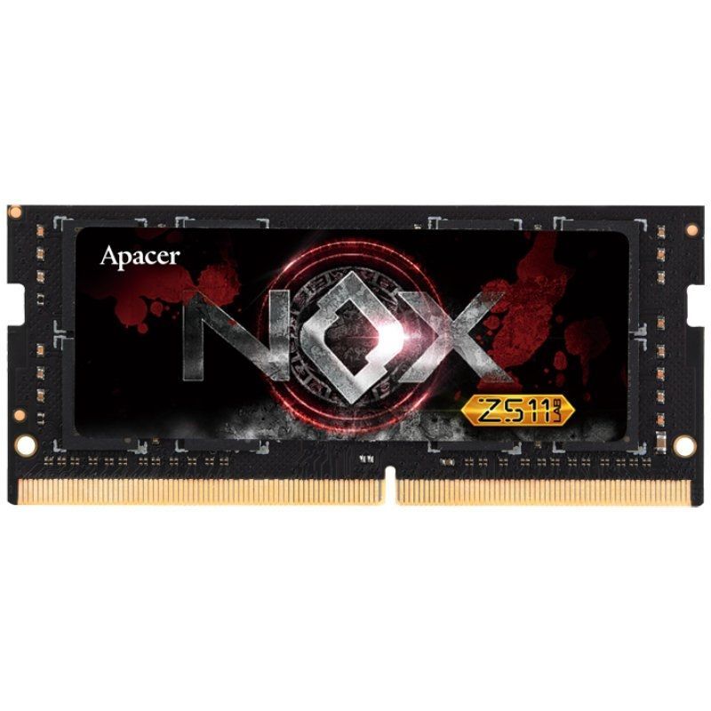 Memoria RAM Apacer NOX 16GB
DDR4
3200MHz
1.2V
CL20
SODIMM