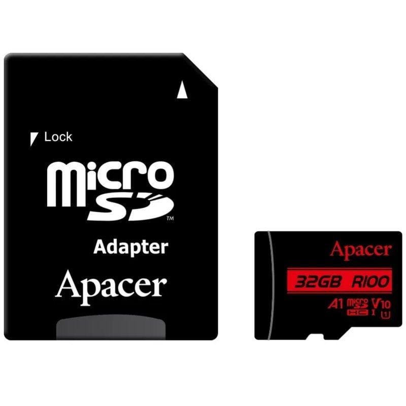 Tarjeta de Memoria Apacer 32GB microSD HC UHS 1 con Adaptador
Clase 10
100MBs