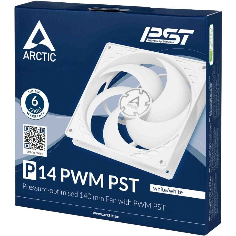 Ventilador Arctic P14 PWM PST
14cm
Blanco