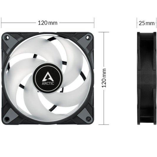 Ventilador Arctic P12 PWM PST A-RGB
12cm
Negro