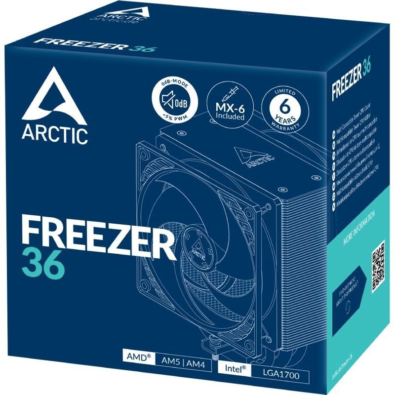 Ventilador con Disipador Arctic Freezer 36
12cm
