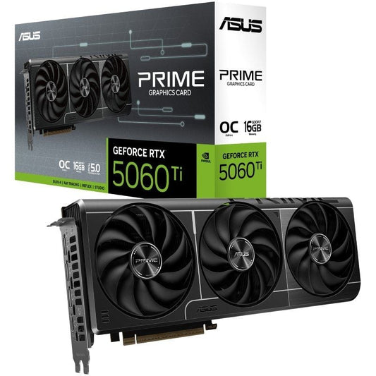 Tarjeta Gráfica Asus Prime GeForce RTX 5060 Ti OC Edition
16GB GDDR7