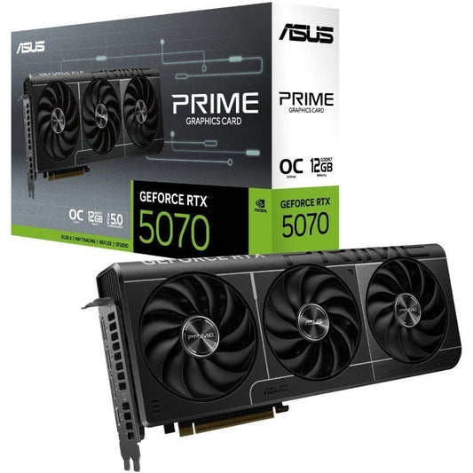 Tarjeta Gráfica Asus Prime GeForce RTX 5070 OC Edition
12GB GDDR7