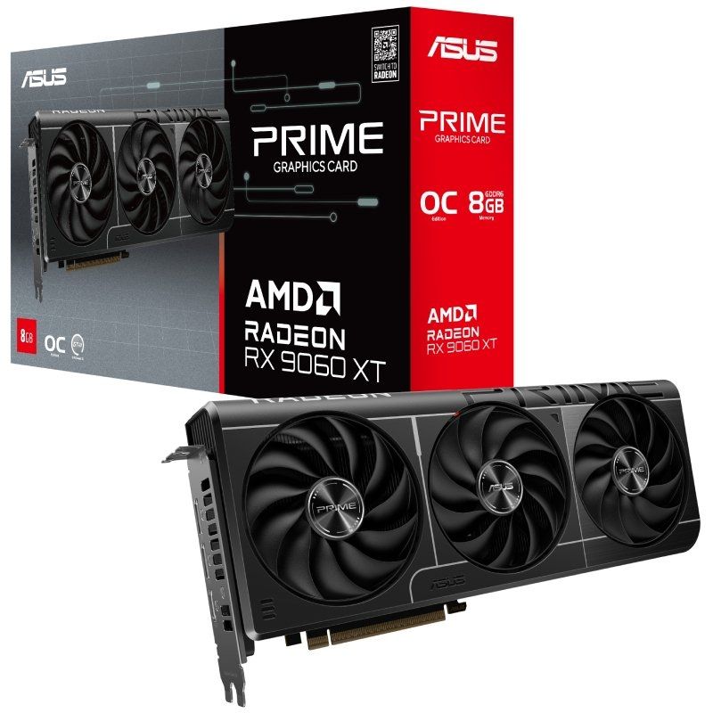 Tarjeta Gráfica Asus Prime Radeon RX 9060 XT OC
8GB GDDR6