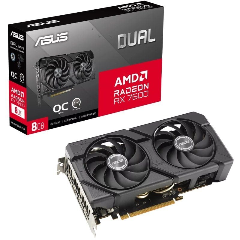 ASUS VGA AMD DUAL RX 7600 O8G EVO 8GB DDR6