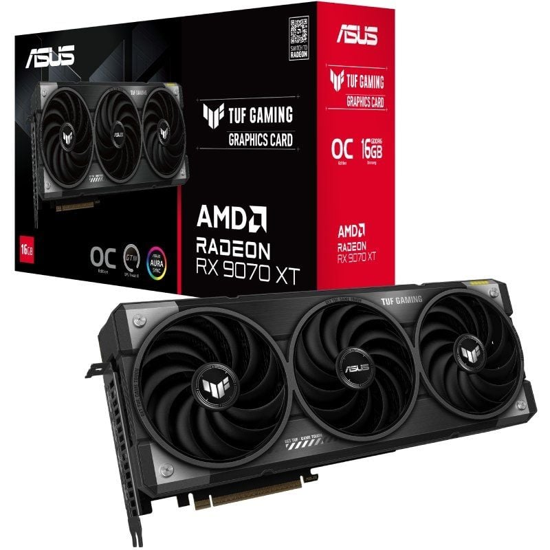 Tarjeta Gráfica Asus TUF Gaming Radeon RX 9070 XT OC
16GB GDDR6
