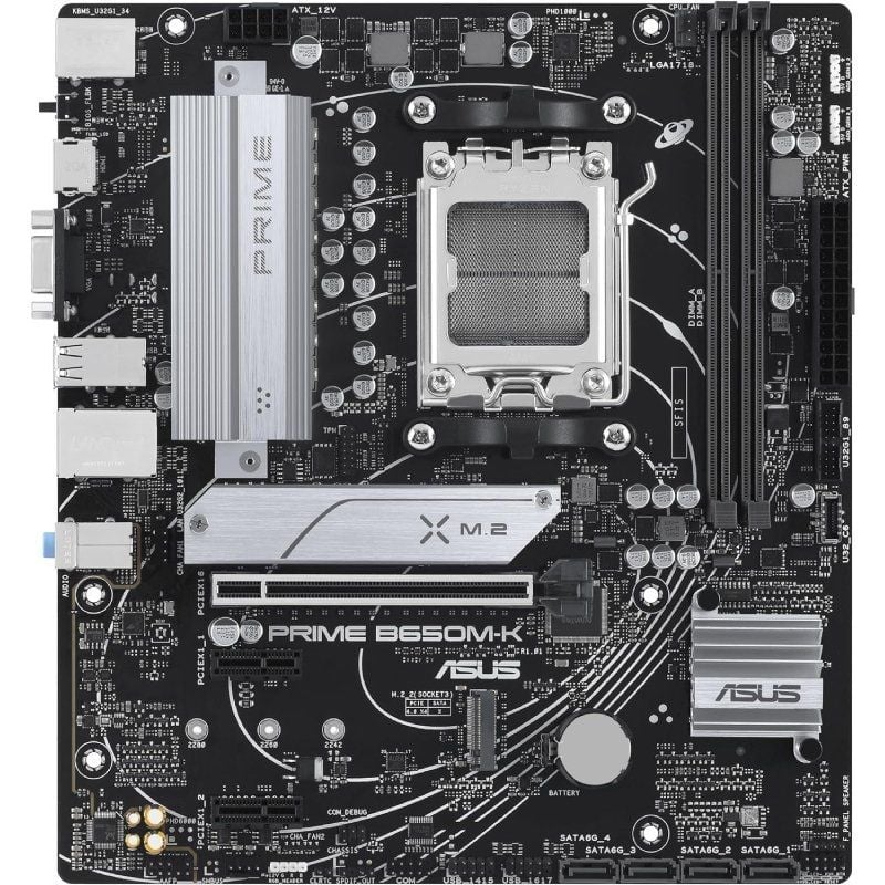 Placa Base Asus Prime B650M-K
Socket AM5
DDR5
PCIe 5.0
Micro ATX