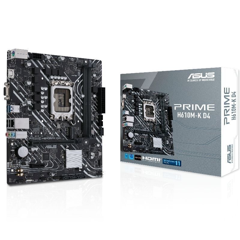 ASUS Placa Base PRIME H610M-K D4  mATX LGA1700
