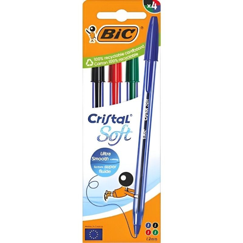 Bolígrafo de Tinta de Aceite Bic Cristal Original 516343
4 unidades
Colores Surtidos